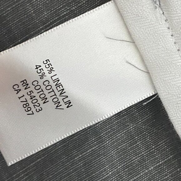 Banana Republic Martin Fit Linen Blend Flare Pants Size 14 Gray - Picture 8 of 11